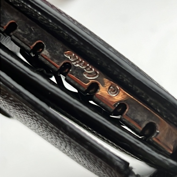 Auth. Cartier Santos Leather 4 Ring Key Case Black Logo Unisex Vintage - Picture 15 of 16